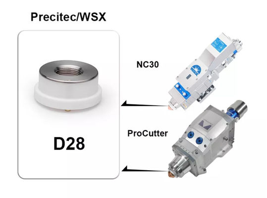 Precitec RayTools फाइबर लेजर सिरेमिक रिंग D28mm सिरेमिक नोजल होल्डर