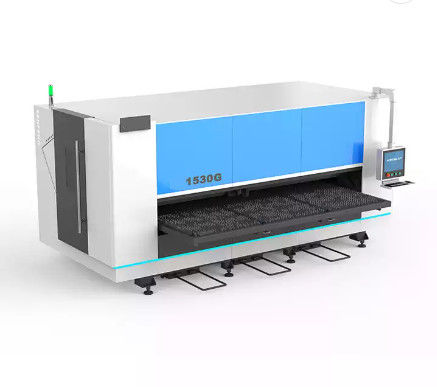 सिंगल टेबल के साथ 2000W / 3000W सीएनसी फाइबर लेजर कटर मशीन