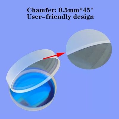 1064nm फाइबर लेजर सुरक्षात्मक लेंस विंडो Thk 9mm दीया 55mm
